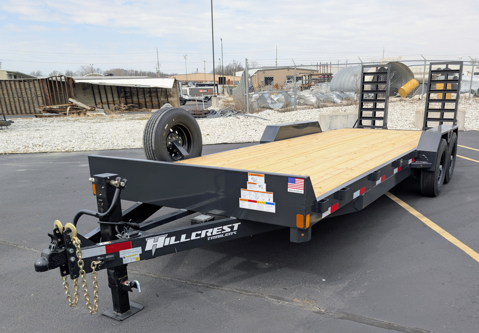 7×22 Equipment Flatbed Trailer photo 6