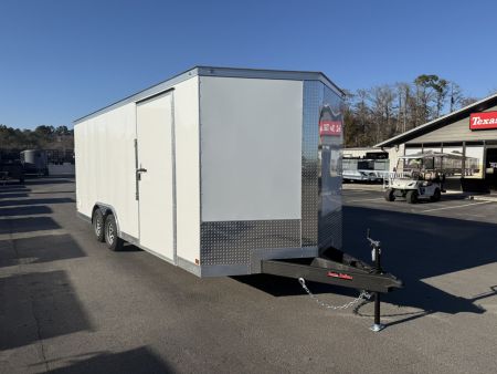 New TX8.5X20TA2 Texas Trailers 8.5' x 20' Cargo / Enclosed Trailer w/ Ramp Door & 48" Side Door