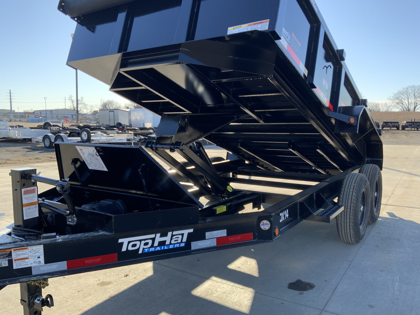 New 2026 Top Hat DX14 83 X 14 Dump Trailer