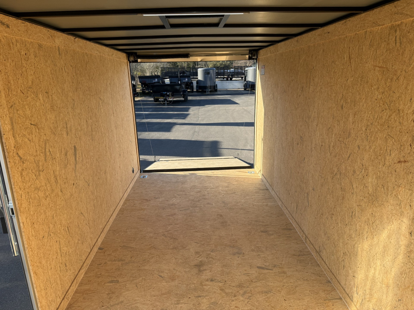 New TX7X16TA2 TEXAS TRAILERS 7' X 16' CARGO / ENCLOSED TRAILER W/REAR RAMP DOOR & SIDE DOOR