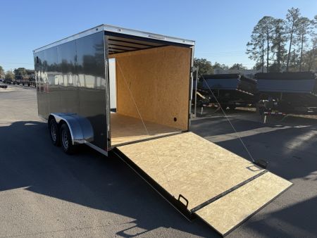 New TX7X16TA2 TEXAS TRAILERS 7' X 16' CARGO / ENCLOSED TRAILER W/REAR RAMP DOOR & SIDE DOOR