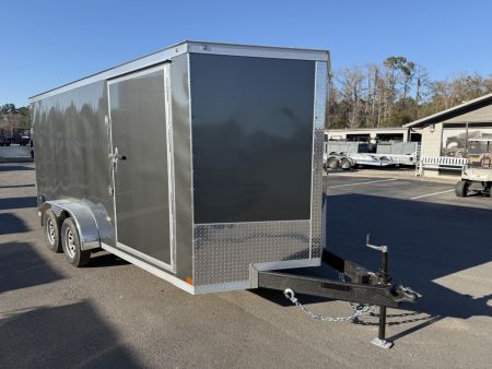 New TX7X16TA2 TEXAS TRAILERS 7' X 16' CARGO / ENCLOSED TRAILER W/REAR RAMP DOOR & SIDE DOOR