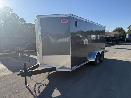 New TX7X16TA2 TEXAS TRAILERS 7' X 16' CARGO / ENCLOSED TRAILER W/REAR RAMP DOOR & SIDE DOOR