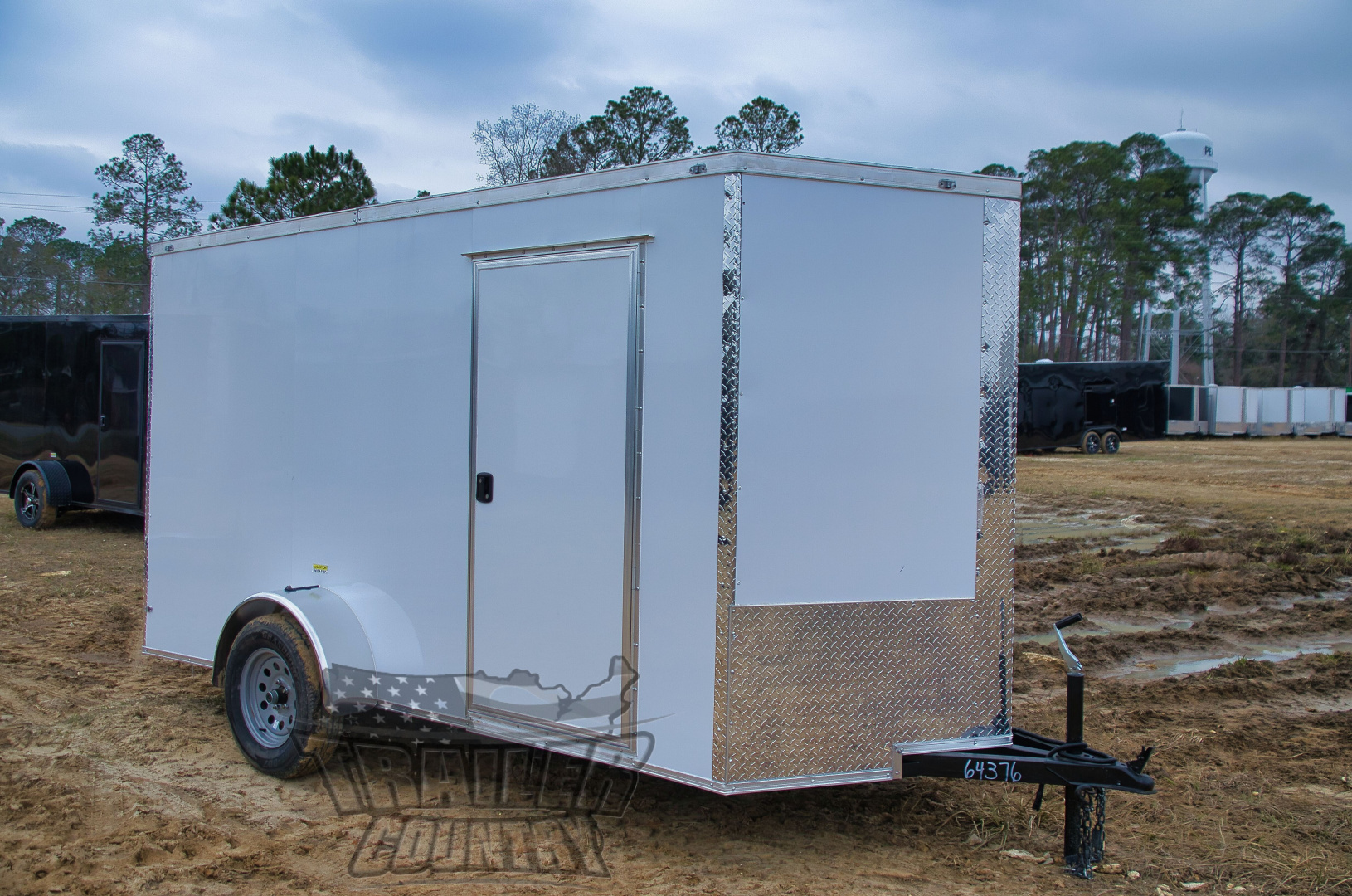 New 2026 Brand New 6 X 12 Single Axle, V-Nosed Enclosed Motorcycle Cargo Trailer