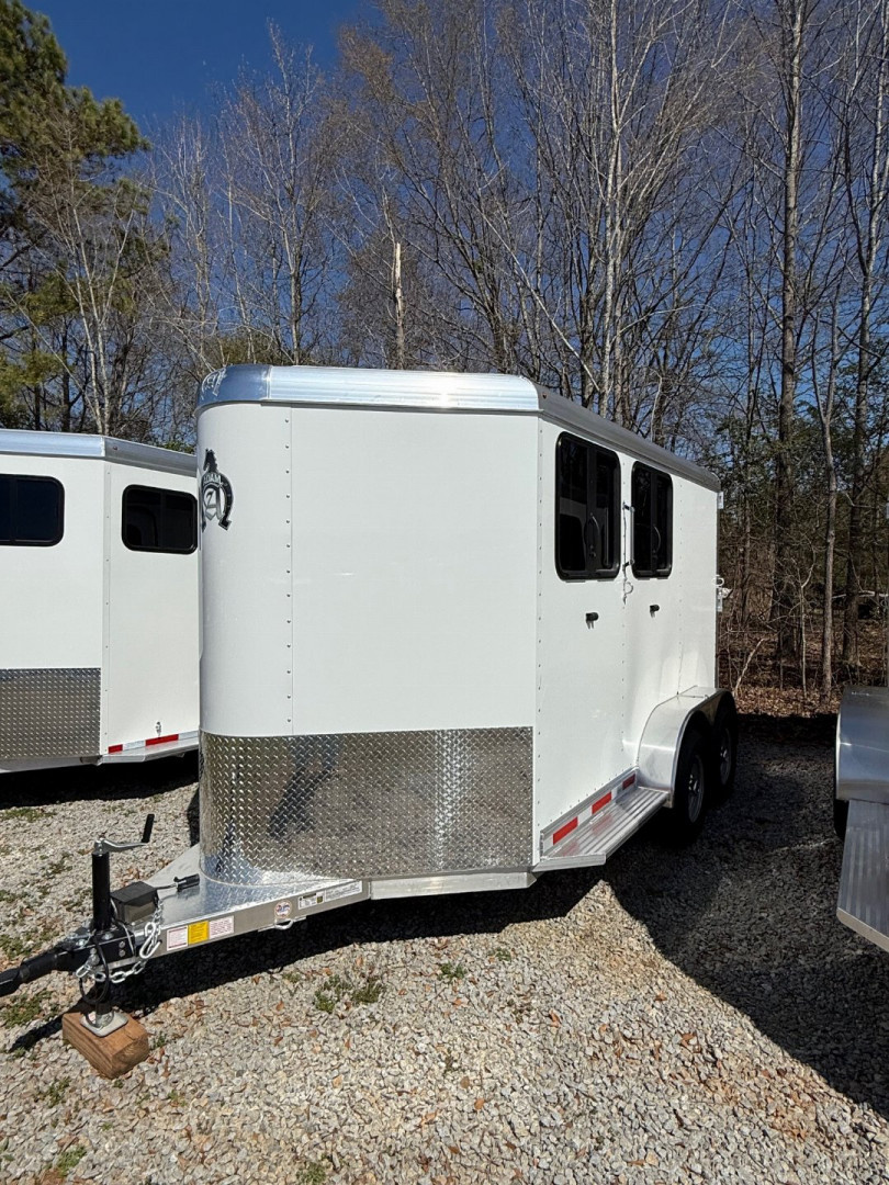 New 2026 Adam 2H Slant Mustang Horse Trailer