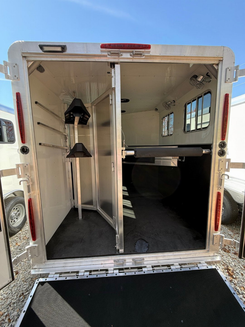 New 2026 Adam 2H Slant Mustang Horse Trailer