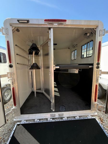 New 2026 Adam 2H Slant Mustang Horse Trailer