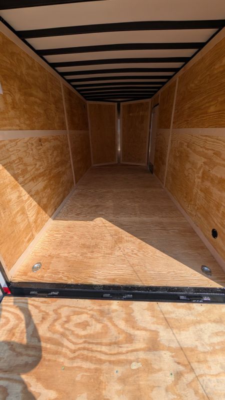 New 2026 Homesteader 7x16 Intrepid "OHV" V-Nose Cargo Trailer w/ Ramp Door (84" INSIDE)