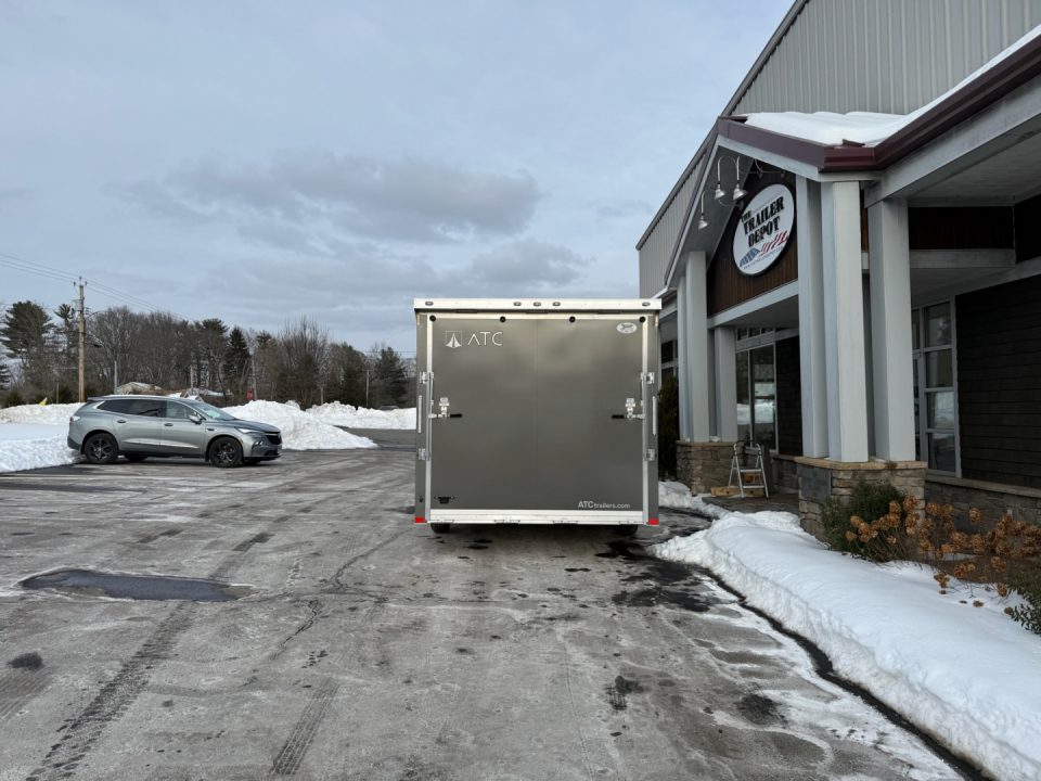 New ATC 8’6″ X 20′ ROM ENCLOSED CAR HAULER WITH ESCAPE DOOR 9.9K