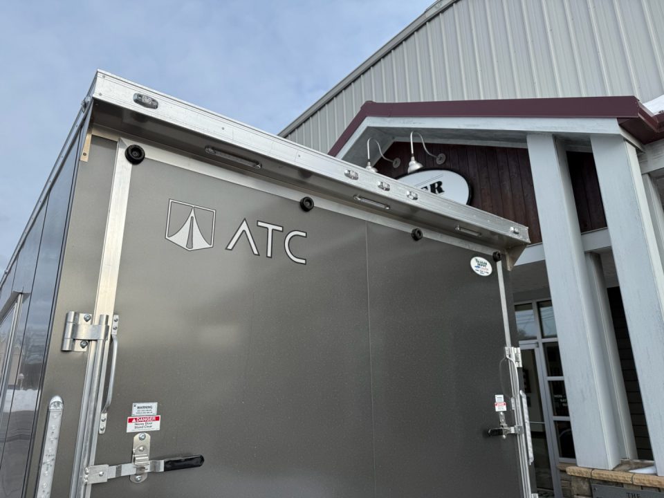 New ATC 8’6″ X 20′ ROM ENCLOSED CAR HAULER WITH ESCAPE DOOR 9.9K