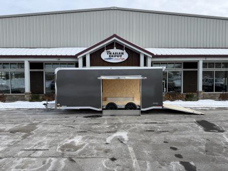 New ATC 8’6″ X 20′ ROM ENCLOSED CAR HAULER WITH ESCAPE DOOR 9.9K