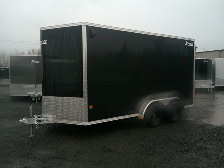 New 2026 ALCOM Aluminum 7.4x14 7k Cargo / Enclosed Trailer
