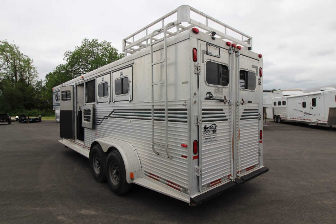 Used 1995 Sundowner GN Weekender 4 Horse Aluminum Trailer