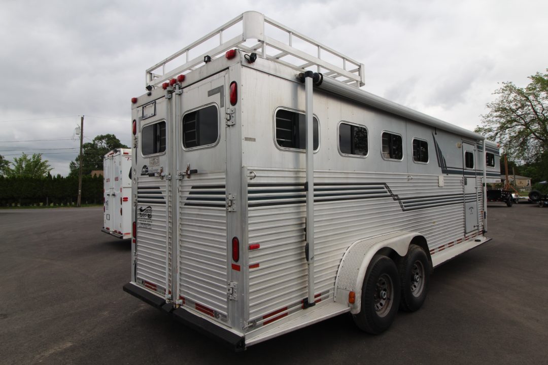 Used 1995 Sundowner GN Weekender 4 Horse Aluminum Trailer