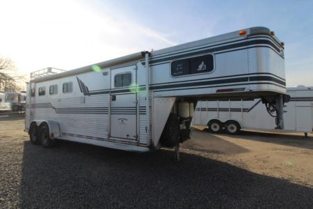 Used 1995 Sundowner GN Weekender 4 Horse Aluminum Trailer