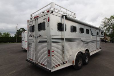 Used 1995 Sundowner GN Weekender 4 Horse Aluminum Trailer