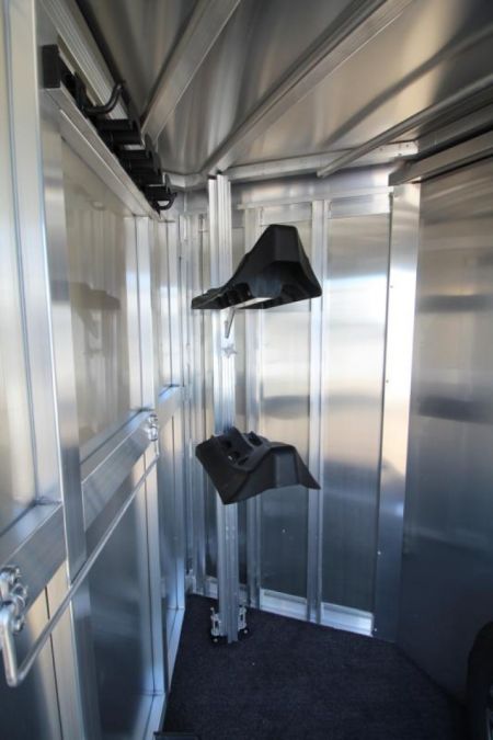 New $570 Below Cost! 2025 Exiss Express XT 2 Horse Trailer-Easy Care Flooring- 7'2" Tall- Blanket Bar- Adjustable Saddle Rack-LED Lights- Double Rear Doors