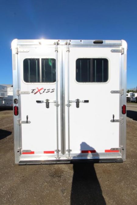 New $570 Below Cost! 2025 Exiss Express XT 2 Horse Trailer-Easy Care Flooring- 7'2" Tall- Blanket Bar- Adjustable Saddle Rack-LED Lights- Double Rear Doors