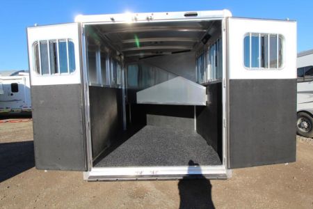 New $570 Below Cost! 2025 Exiss Express XT 2 Horse Trailer-Easy Care Flooring- 7'2" Tall- Blanket Bar- Adjustable Saddle Rack-LED Lights- Double Rear Doors