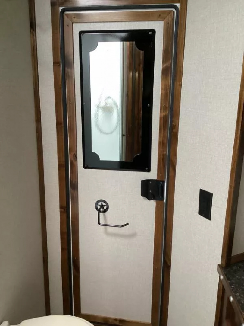 New 2026 Trails West SIERRA 12X12 LQ - Slide-out 4 Horse Trailer - SOLAR!! -power awning-escape door- Side Tack- 10cu.ft. Fridge