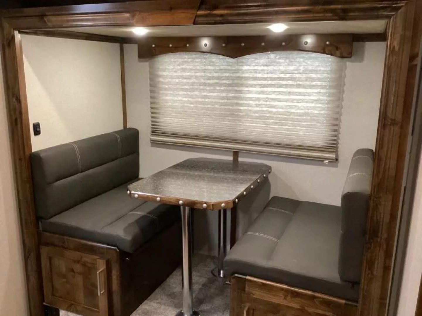 New 2026 Trails West SIERRA 12X12 LQ - Slide-out 4 Horse Trailer - SOLAR!! -power awning-escape door- Side Tack- 10cu.ft. Fridge