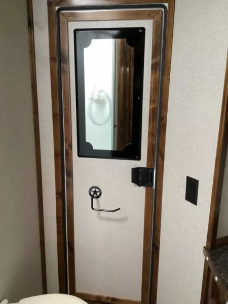 New 2026 Trails West SIERRA 12X12 LQ - Slide-out 4 Horse Trailer - SOLAR!! -power awning-escape door- Side Tack- 10cu.ft. Fridge