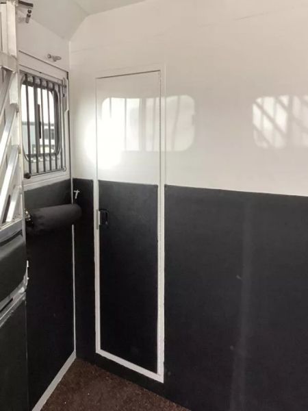 New 2026 Trails West SIERRA 12X12 LQ - Slide-out 4 Horse Trailer - SOLAR!! -power awning-escape door- Side Tack- 10cu.ft. Fridge