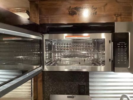 New 2026 Trails West SIERRA 12X12 LQ - Slide-out 4 Horse Trailer - SOLAR!! -power awning-escape door- Side Tack- 10cu.ft. Fridge