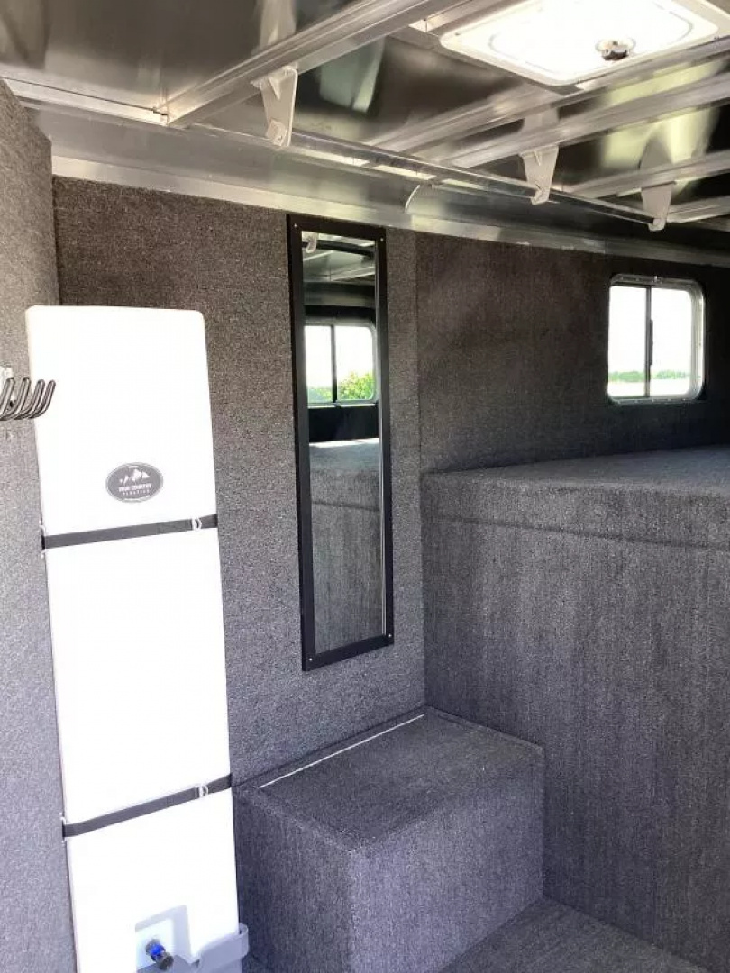 New 2025 Featherlite 9600 Premier Tack- 7'0W x 7'0T- Easy care flooring- 50'' short wall dressing room!