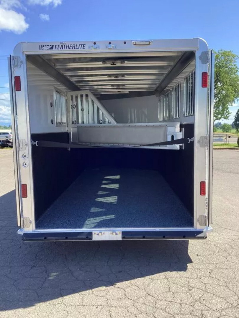 New 2025 Featherlite 9600 Premier Tack- 7'0W x 7'0T- Easy care flooring- 50'' short wall dressing room!