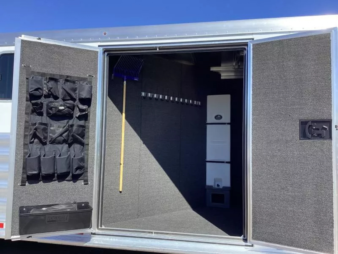 New 2025 Featherlite 9600 Premier Tack- 7'0W x 7'0T- Easy care flooring- 50'' short wall dressing room!