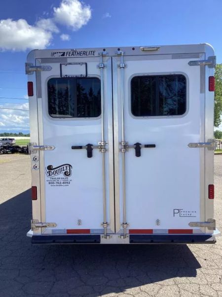 New 2025 Featherlite 9600 Premier Tack- 7'0W x 7'0T- Easy care flooring- 50'' short wall dressing room!