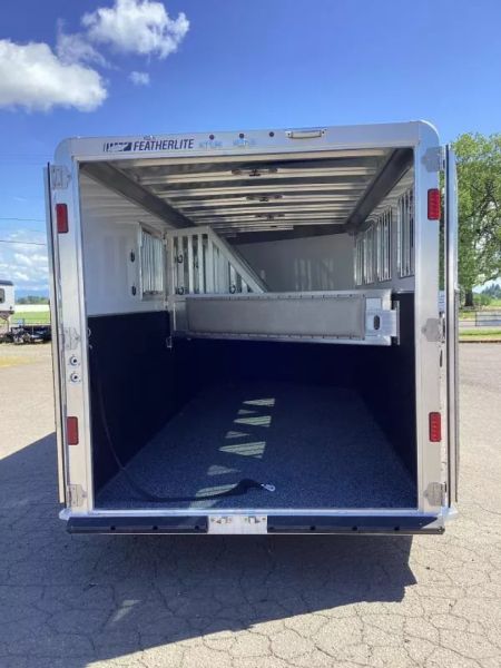 New 2025 Featherlite 9600 Premier Tack- 7'0W x 7'0T- Easy care flooring- 50'' short wall dressing room!