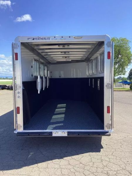 New 2025 Featherlite 9600 Premier Tack- 7'0W x 7'0T- Easy care flooring- 50'' short wall dressing room!