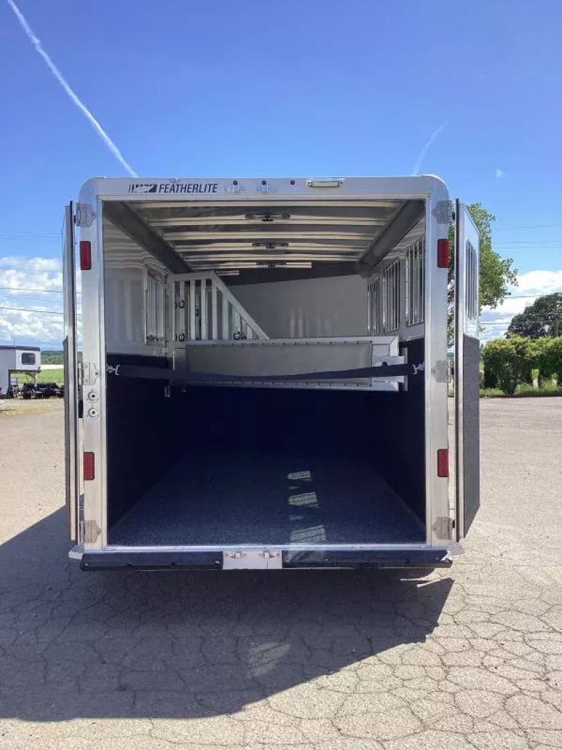New 2025 Featherlite 9600 3 Horse-Premier Tack-50" Slant Wall Dressing Room-Water Tank