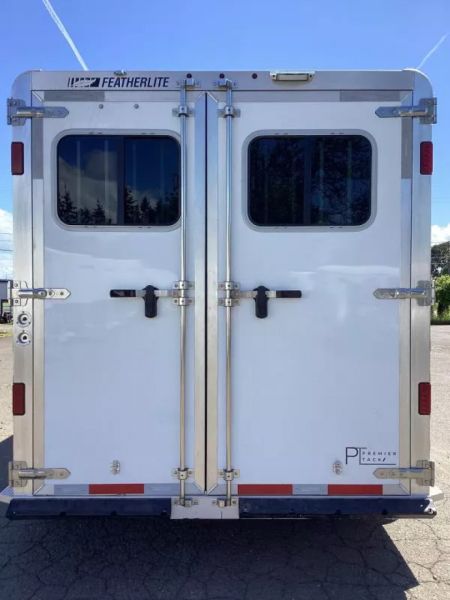 New 2025 Featherlite 9600 3 Horse-Premier Tack-50" Slant Wall Dressing Room-Water Tank