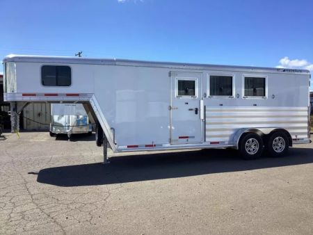 New 2025 Featherlite 9600 3 Horse-Premier Tack-50" Slant Wall Dressing Room-Water Tank