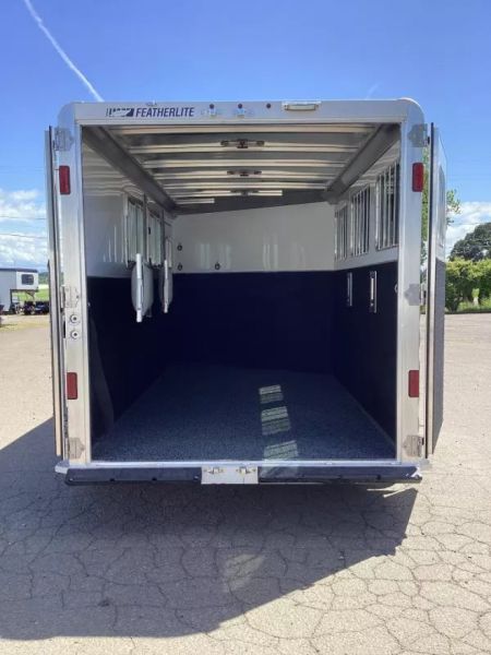 New 2025 Featherlite 9600 3 Horse-Premier Tack-50" Slant Wall Dressing Room-Water Tank