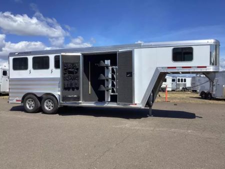 New 2025 Featherlite 9600 3 Horse-Premier Tack-50" Slant Wall Dressing Room-Water Tank