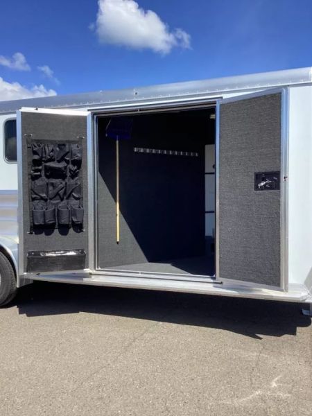 New 2025 Featherlite 9600 3 Horse-Premier Tack-50" Slant Wall Dressing Room-Water Tank