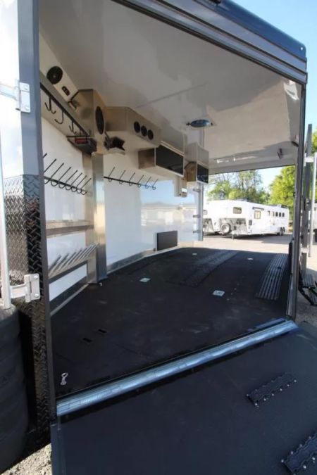 New 2026 Trails West RPM 20' Snowmobile Trailer-Altitude Package-Power Rear Ramp-7.5 gal. LP Tanks-Electric Jack