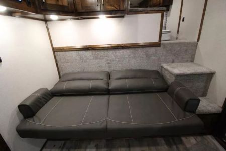 New 2026 Trails West Sierra 13x17 LQ w/Slide - SOLAR - Portable Gen Ready /w Hay Pod - Oven & more!- Escape Door - 4 Horse Trailer