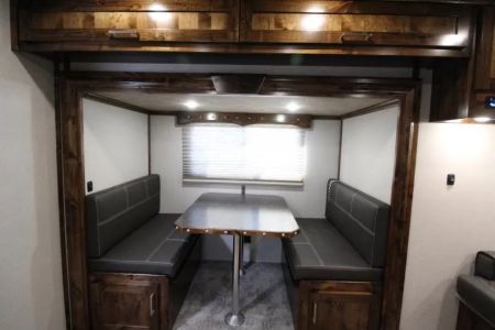 New 2026 Trails West Sierra 13x17 LQ w/Slide - SOLAR - Portable Gen Ready /w Hay Pod - Oven & more!- Escape Door - 4 Horse Trailer