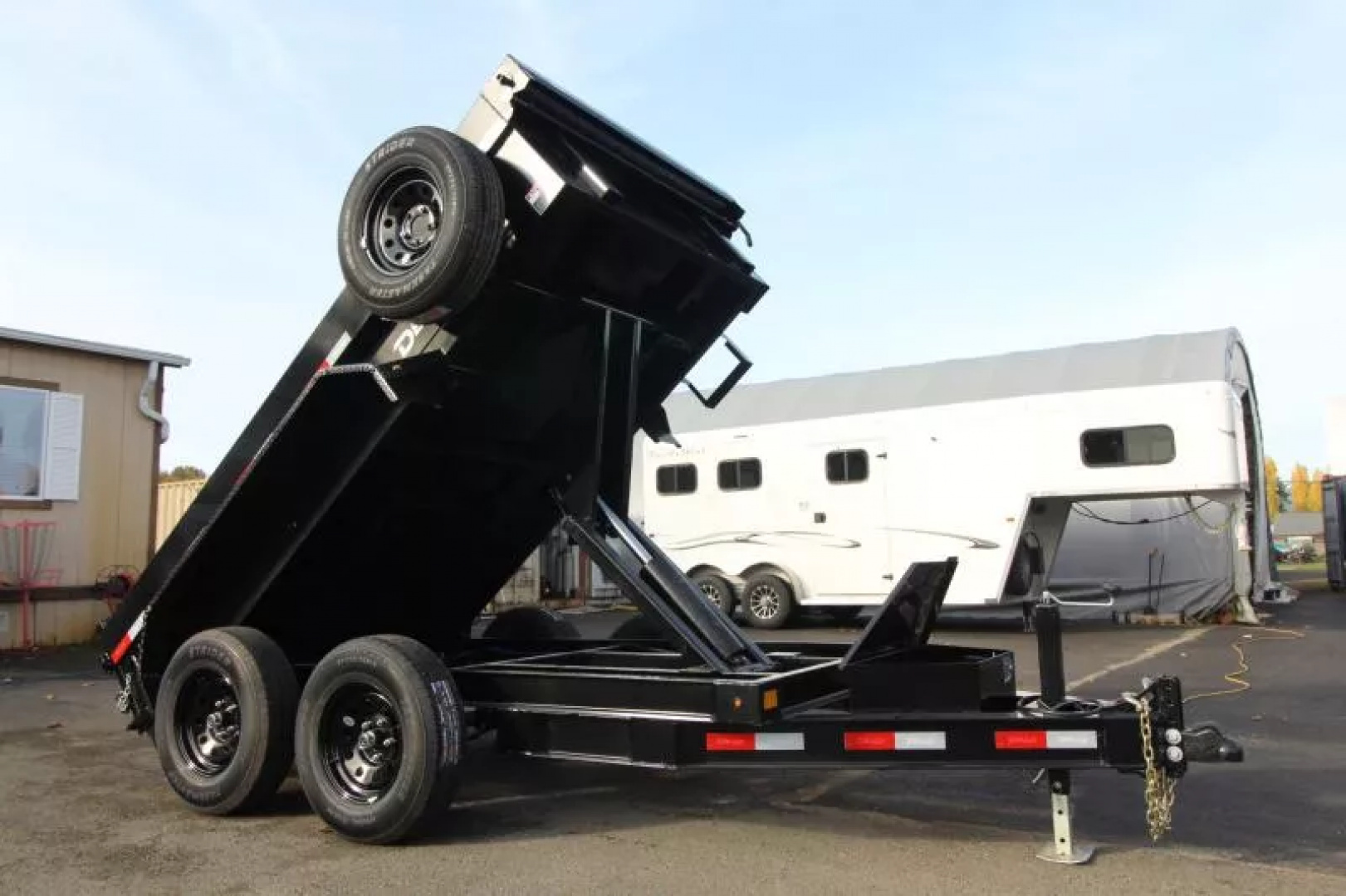 New 2026 Delco Dump Trailer 5x10 7K Spreader Gate 18' Sides