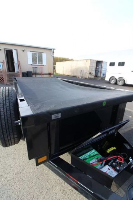 New 2026 Delco Dump Trailer 5x10 7K Spreader Gate 18' Sides