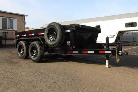 New 2026 Delco Dump Trailer 5x10 7K Spreader Gate 18' Sides