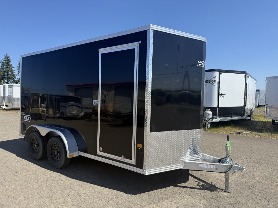 New 2025 ALCOM EZEC 6x12-IF TA E-Z Hauler Enclosed Cargo, Side Door, Black, ALL ALUMINUM Cargo / Enclosed Trailer
