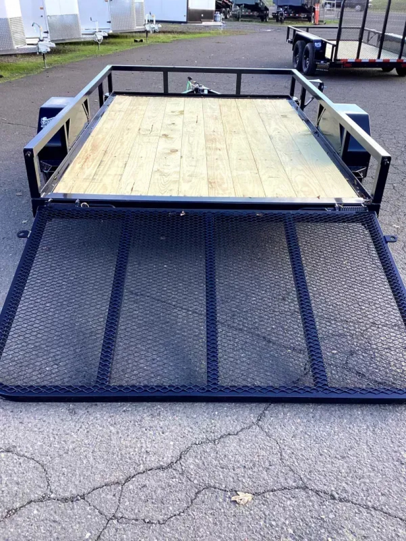 New 2026 Delco U210 Utility Trailer-Straight deck w/ 4' ramp gate- Idler axle