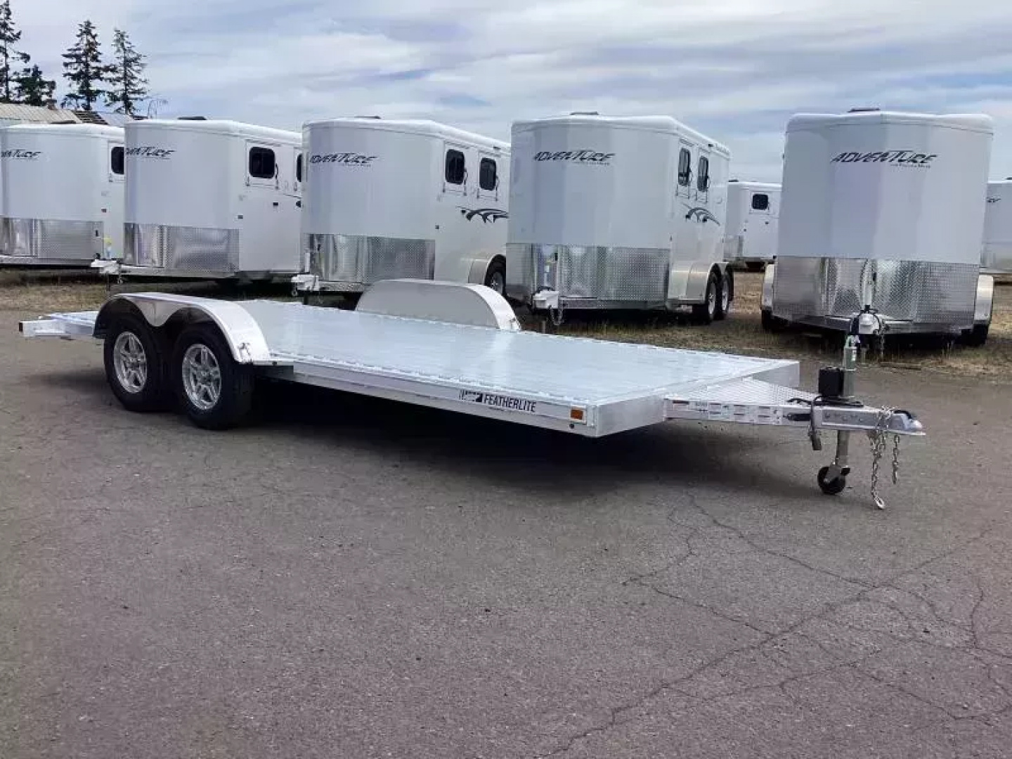 New 2026 Featherlite 3182 - 18' Flatbed Open Car Trailer