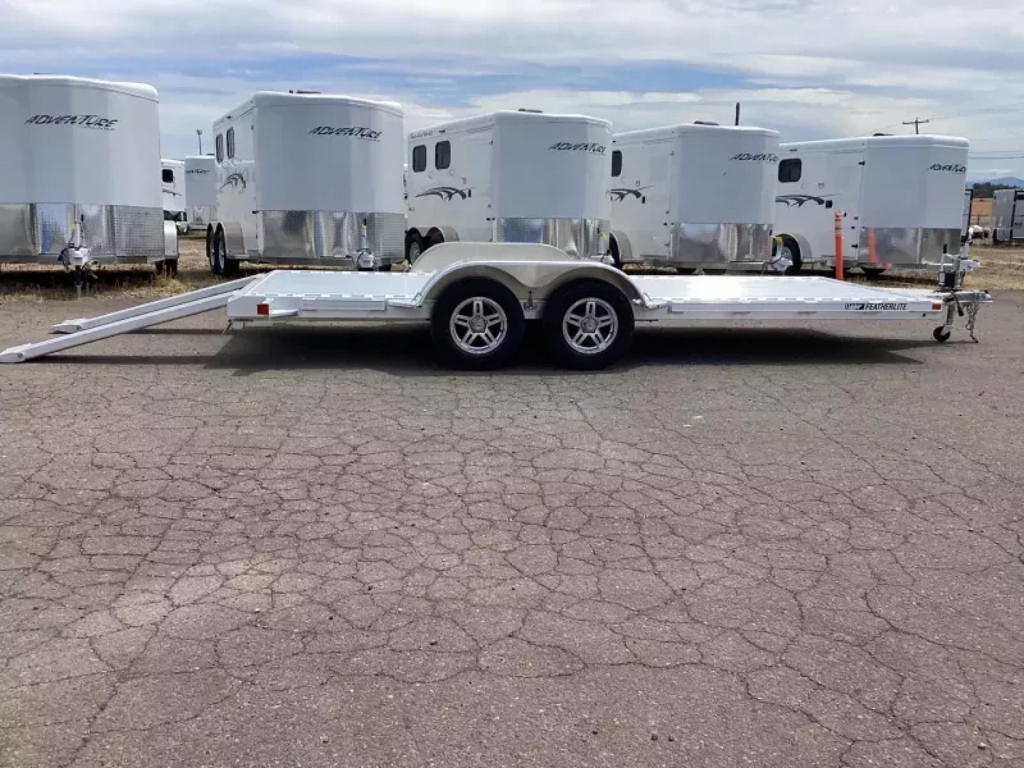 New 2026 Featherlite 3182 - 18' Flatbed Open Car Trailer